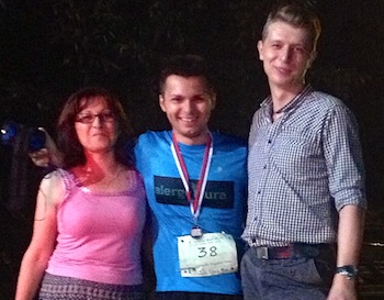 Bogdan Vaida alearga primul sau maraton